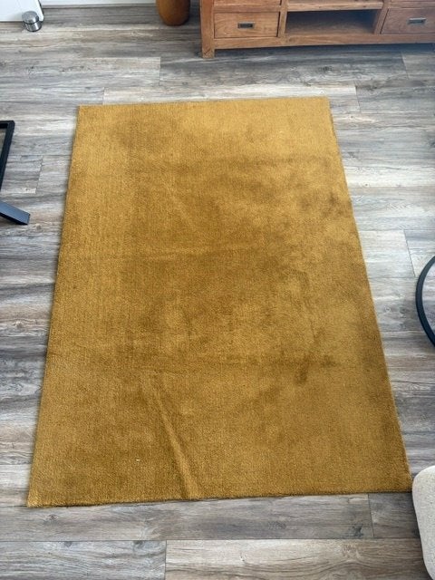 (vloer-)kleed | oker/geel, Huis en Inrichting, Ophalen, Gebruikt, 100 tot 150 cm, 150 tot 200 cm