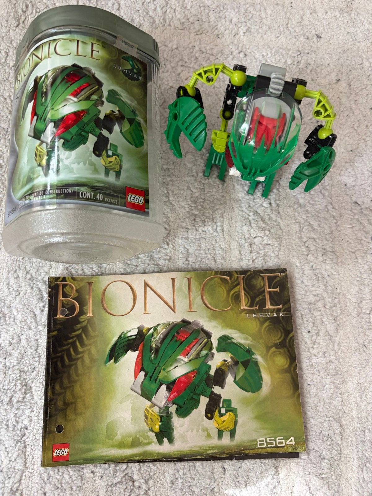 Lego Bionicle Lehvak 8564 met instructies en doos, Ophalen, Gebruikt, Bionicle, Compleet