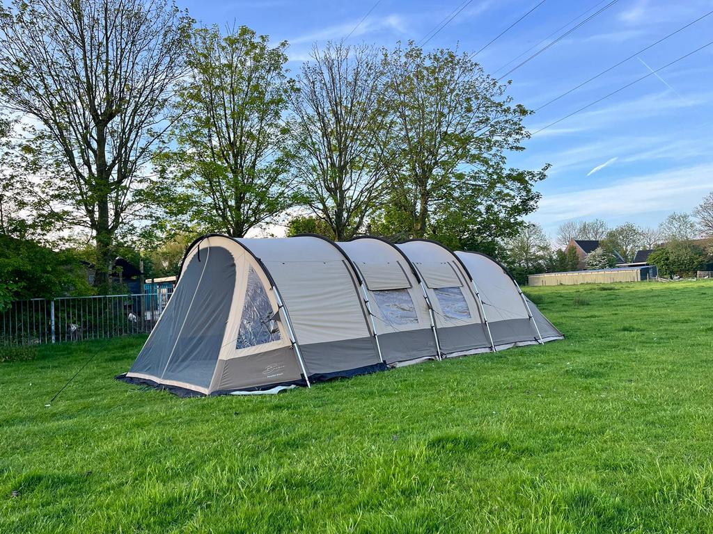 Fantastische Bardani tent, Caravans en Kamperen, Tenten, Ophalen, Gebruikt, Tot en met 6