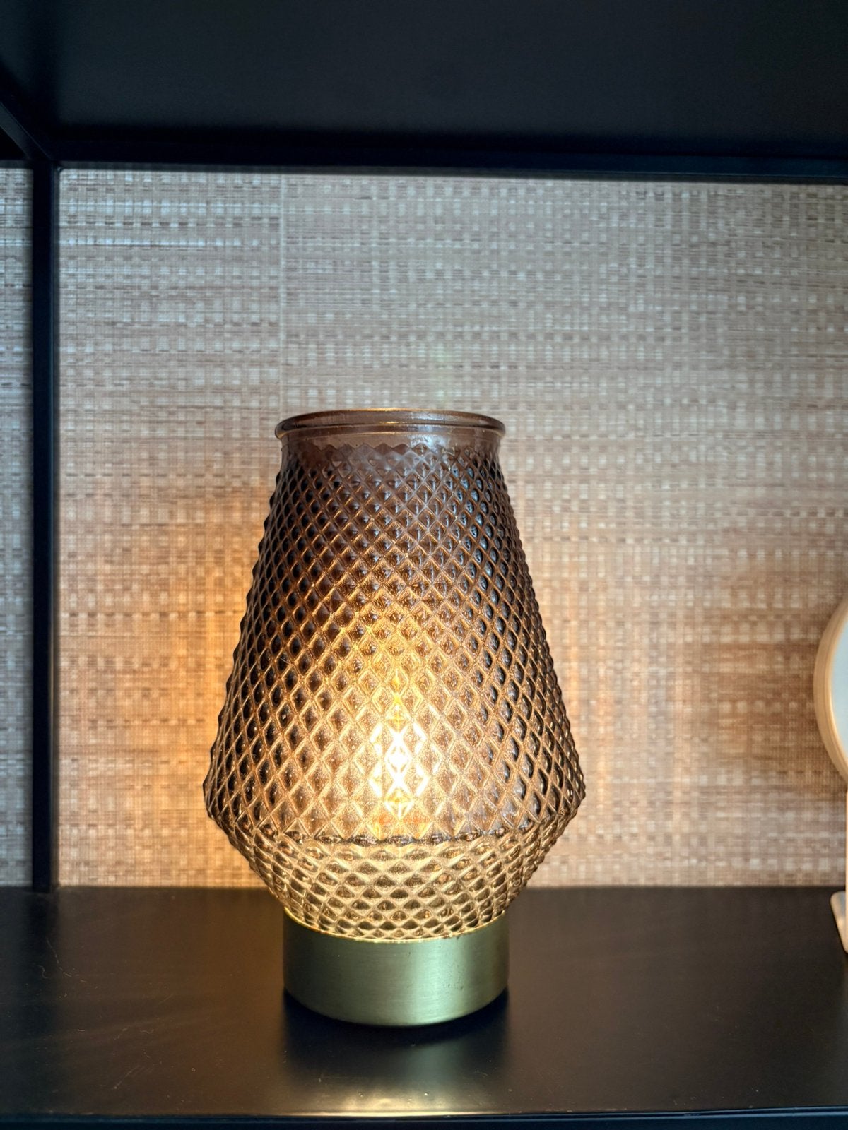 Kleine baterij lamp tafellamp, Ophalen of Verzenden, Gebruikt