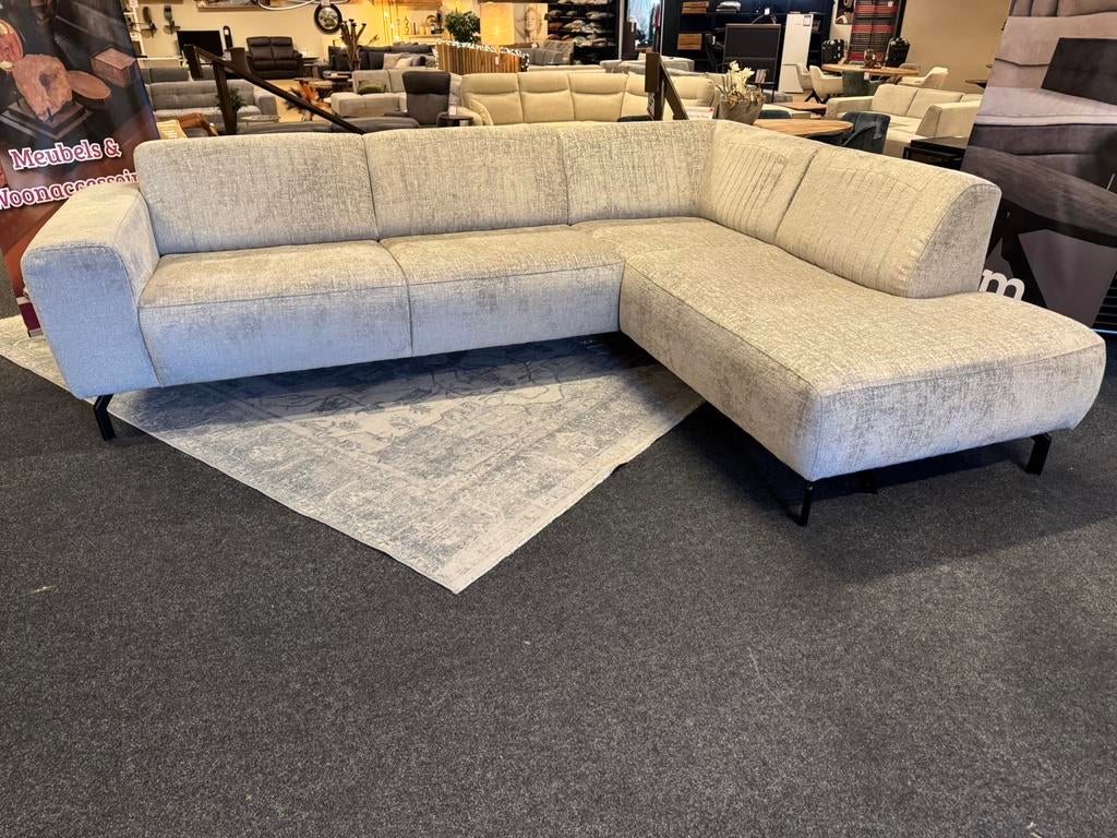 Hoekbank 275x210cm Beige Direct/Leverbaar E-7351, Huis en Inrichting, Banken | Bankstellen, Ophalen, #U-Bank#Hoekbank#Banken#Bankstellen#Loungebanken