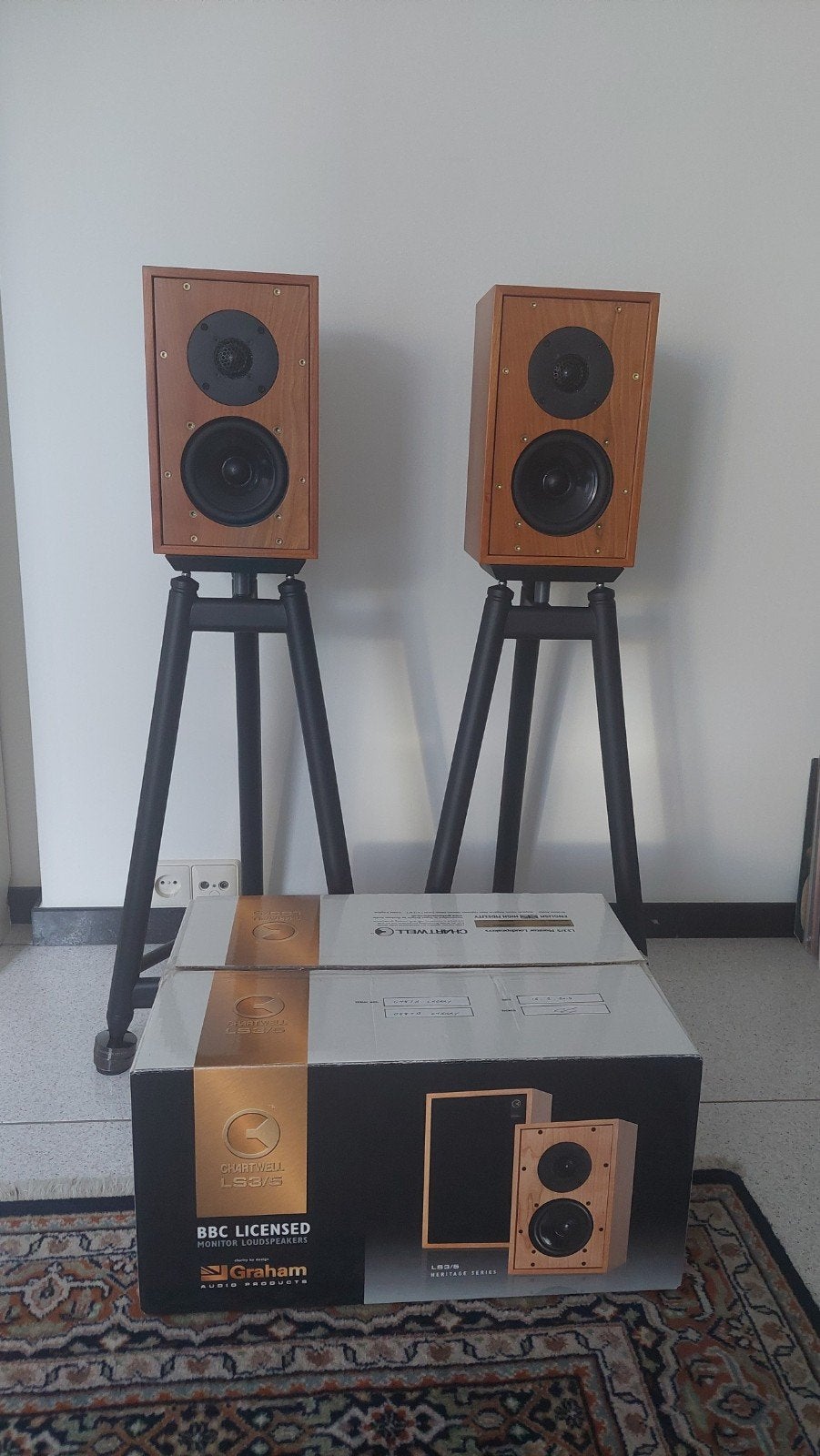 GRAHAM CHARTWELL LS3/5 MONITOR LUIDSPREKERS, Ophalen of Verzenden, Zo goed als nieuw, Boekenplank luidspreker, Overige merken