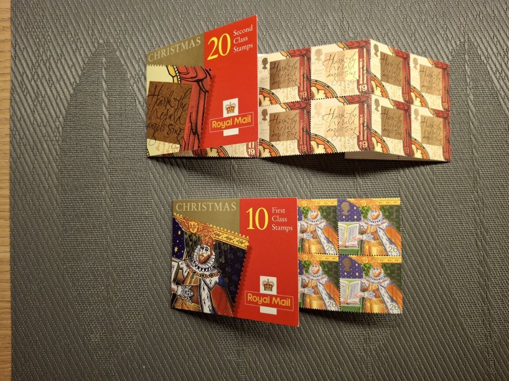 postzegel boekje engeland kerst 1999 HB 0-166 en 0-167, Verzenden, Postfris
