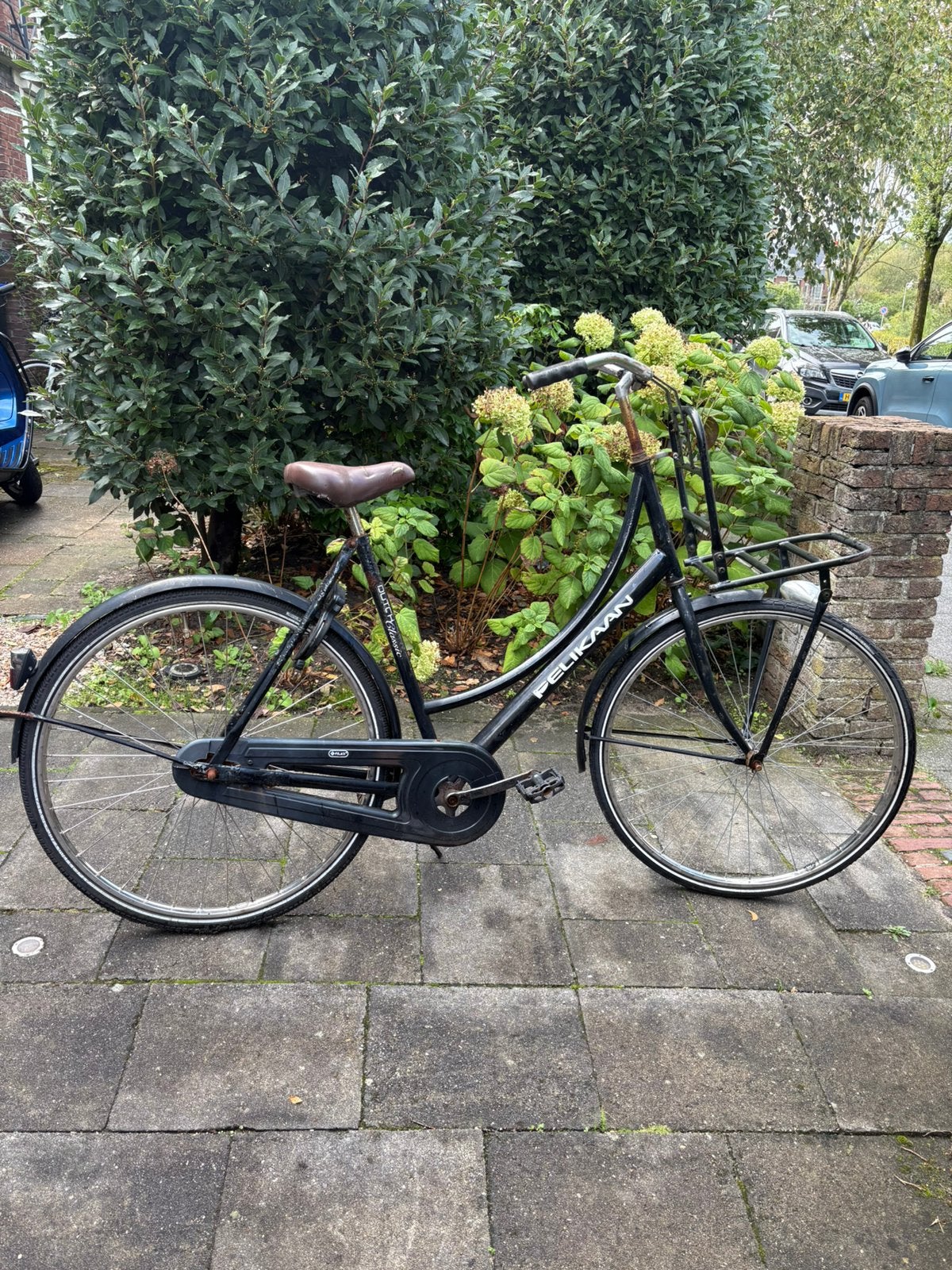 Zwarte pelikaan fiets, 53 tot 56 cm, Ophalen of Verzenden, Gebruikt, Terugtraprem