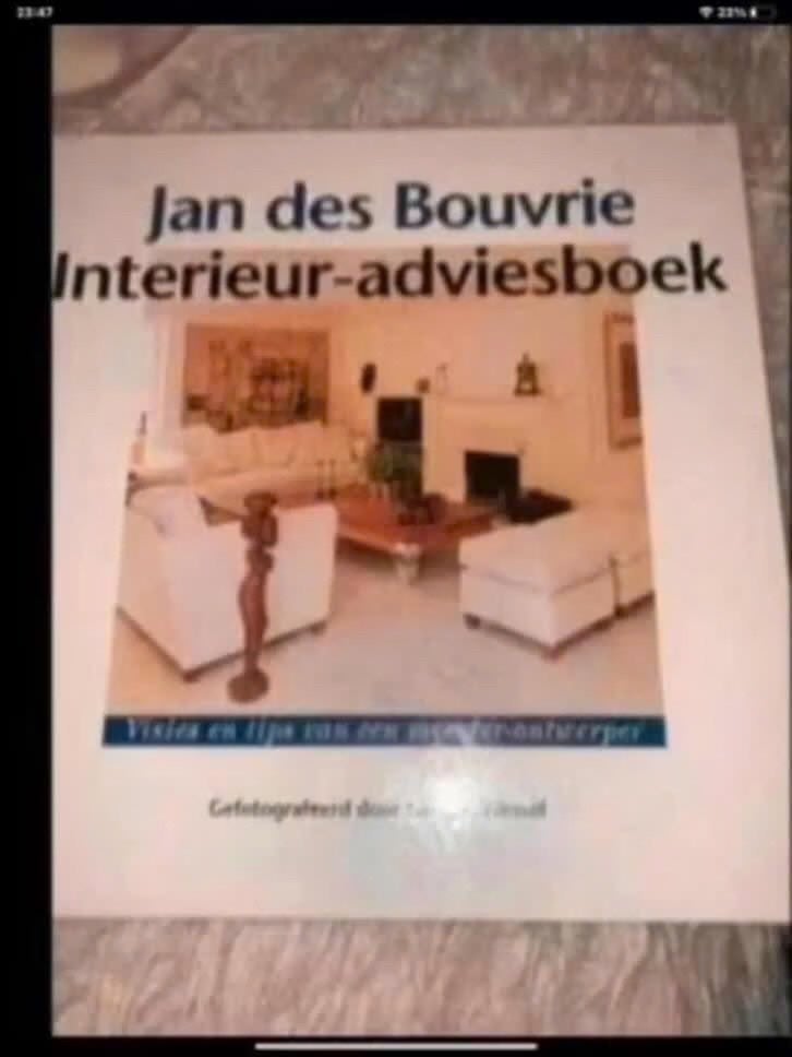 Jan des Bouvrie Interieur-adviesboek, Ophalen of Verzenden, Gelezen, Jan des Bouvrie, Interieur en Design
