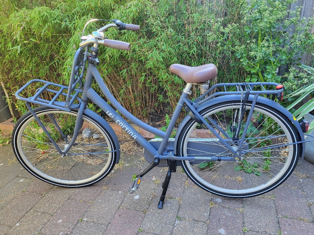 Cortina transporter Jeans blauw 50cm frame, Terugtraprem, Gebruikt, Versnellingen, 50 tot 53 cm