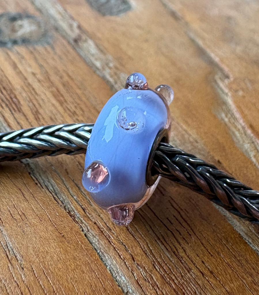 Trollbeads Retired Lavendel Bud, Sieraden, Tassen en Uiterlijk, Bedels, Verzenden, Gebruikt, Glas of Kristal, Trollbeads