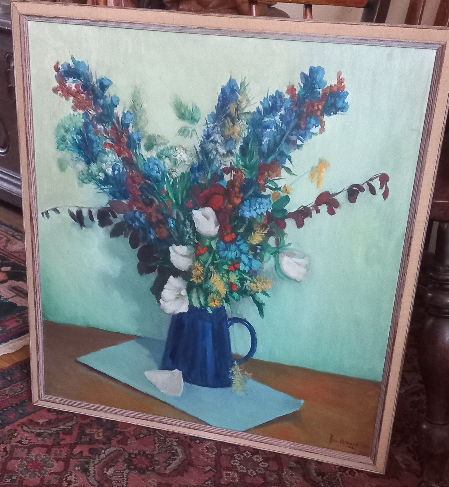 Stilleven Bloemen - J. Albers ( Naarden 1915 - 1994 ), Ophalen of Verzenden