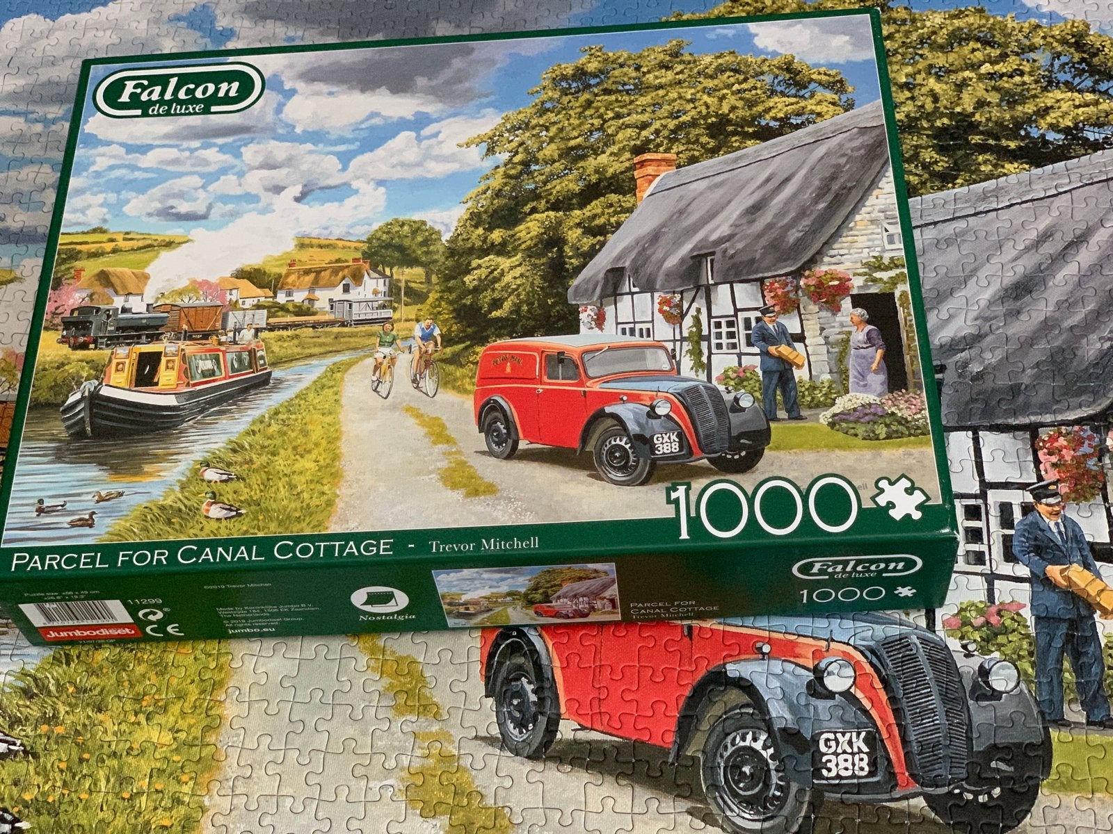 Falcon puzzel 1000 stukjes.Parcel for Canal Cottage, Ophalen of Verzenden, 500 t/m 1500 stukjes, Legpuzzel