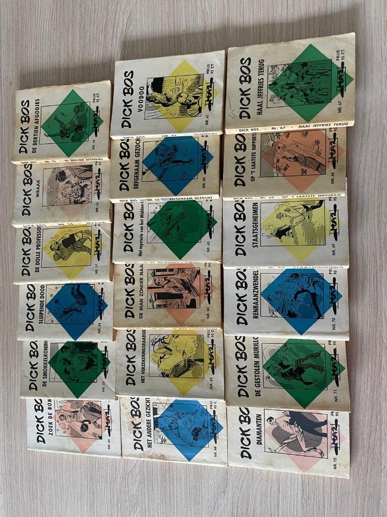 Dick Bos stripboekjes, Boeken, Complete serie of reeks, Diversen, Ophalen, Gelezen
