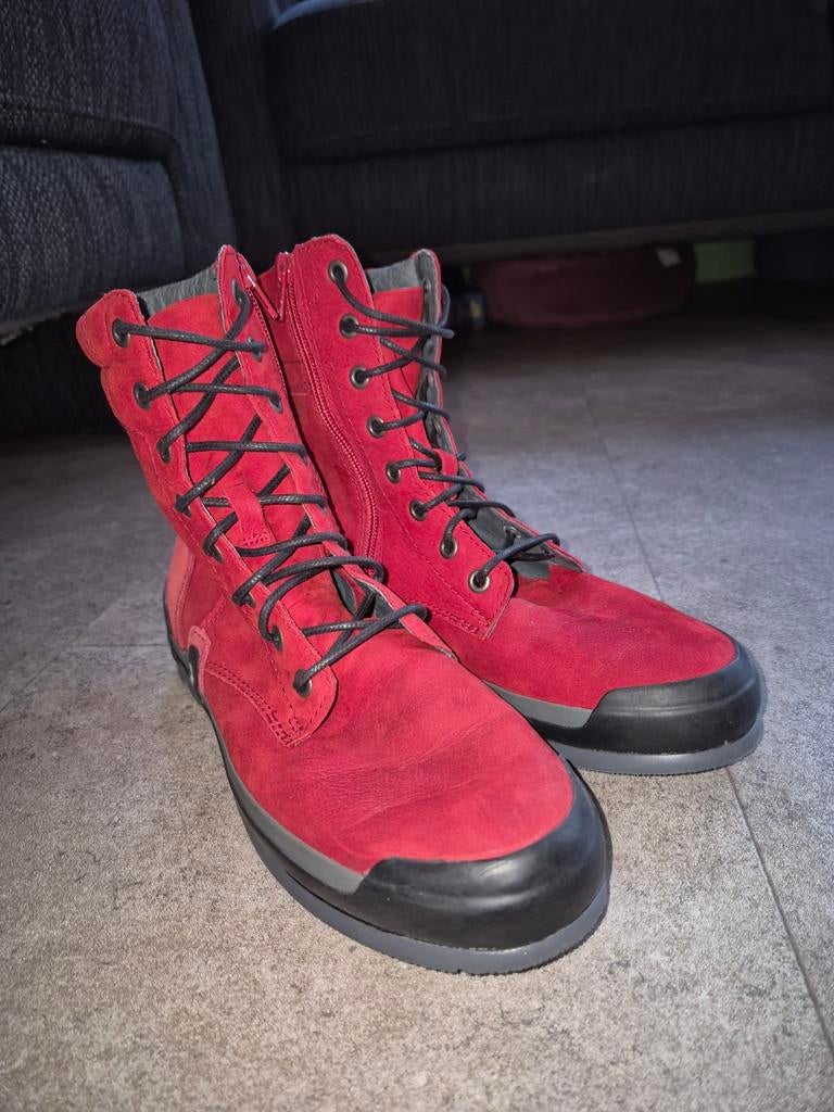 Wolky schoenen maat 40 - Rode hoge veterschoenen, Wolky, Lage of Enkellaarzen, Ophalen of Verzenden, Gedragen