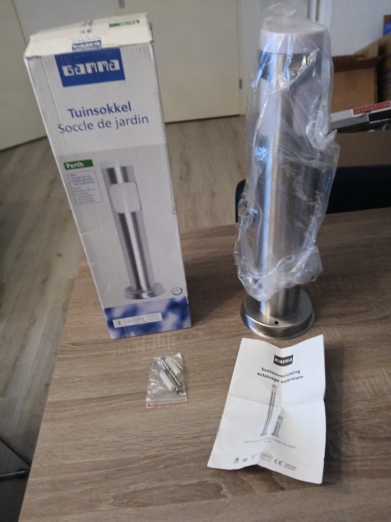 Gamma tuinlamp Perth, Staande lamp, Ophalen of Verzenden, Netvoeding, 50 tot 250 watt
