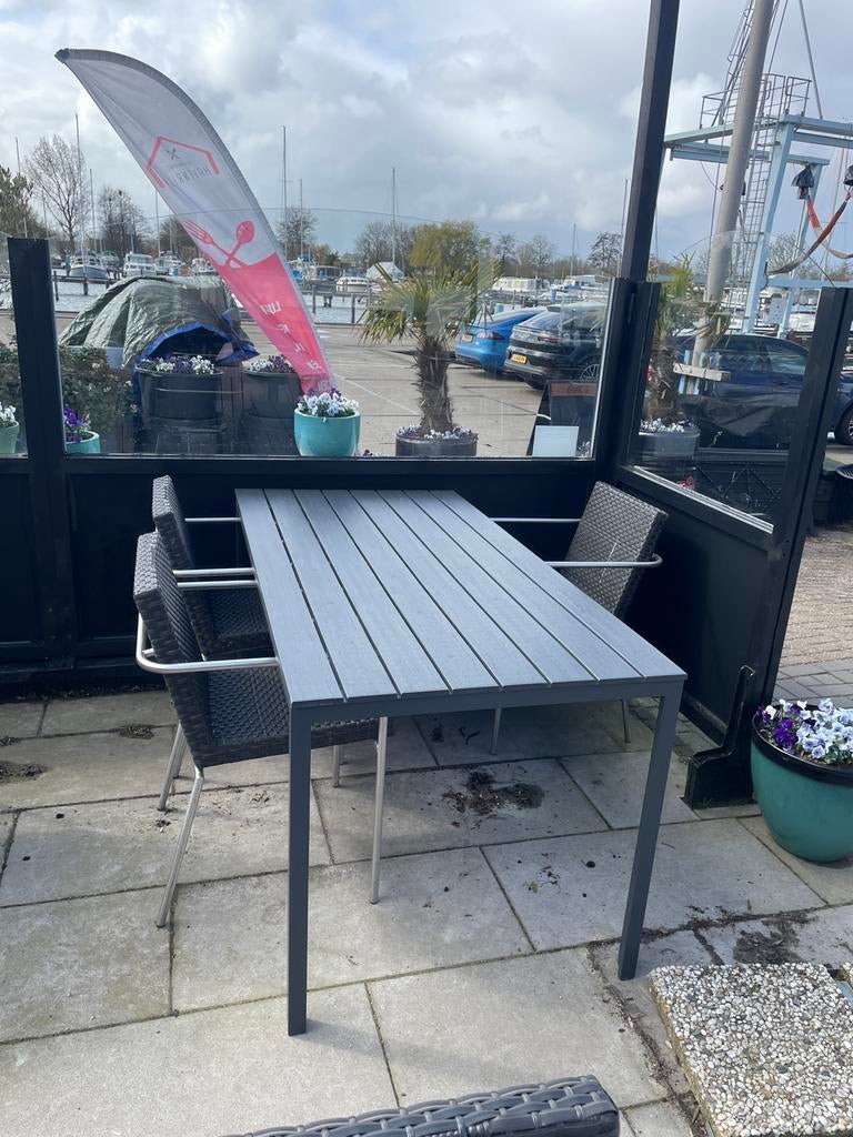 Polywood terrastafels 156 x 78 x 74 cm, Ophalen, Nieuw, Rechthoekig, Kunststof