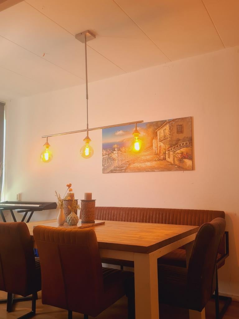 Moderne hanglamp met 3 lichtpunten - Metaal, Ophalen, Gebruikt, Modern, Metaal