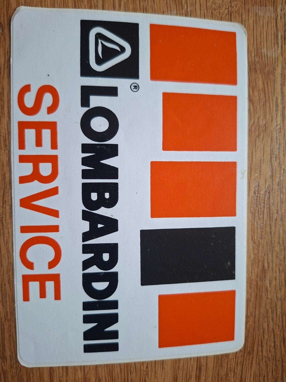 Lombardini Service Sticker - Origineel en Nieuw, Ophalen of Verzenden, Nieuw, Overige typen