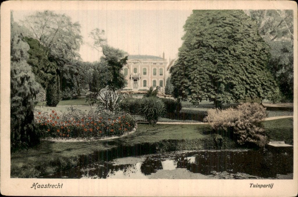 Maastricht - Huis - Tuinpartij, Ophalen of Verzenden, 1920 tot 1940, Gelopen, Limburg