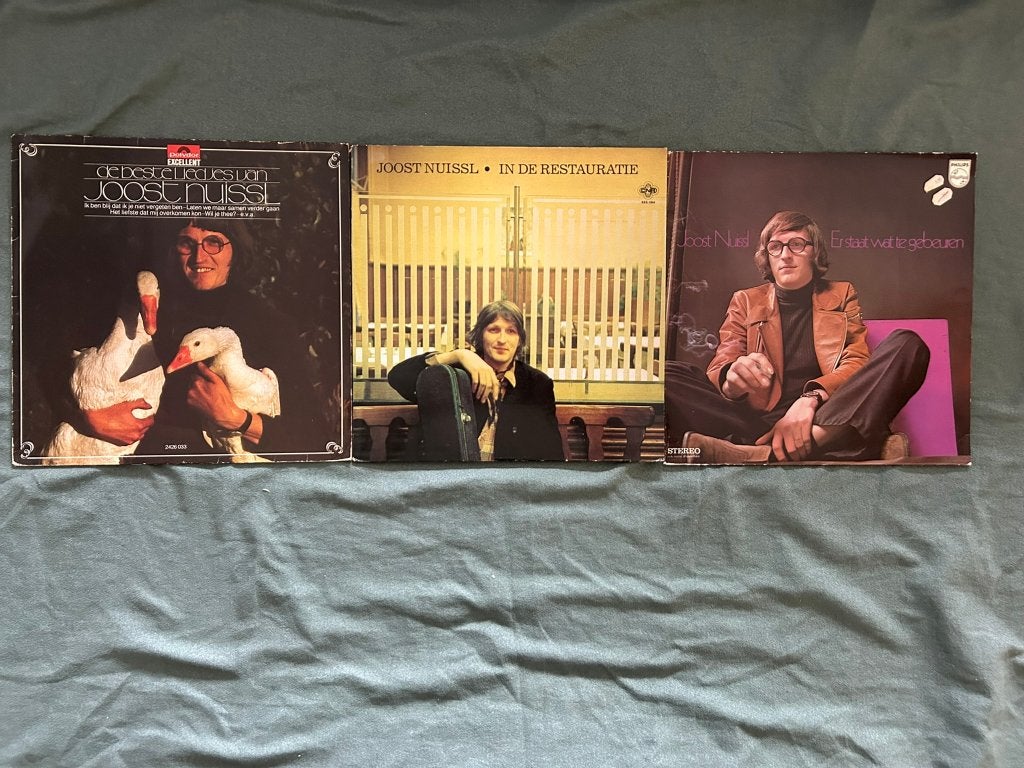 3 LP's Joost Nuissl (ook per stuk te koop), LP, Gebruikt, Ophalen of Verzenden, Levenslied of Smartlap