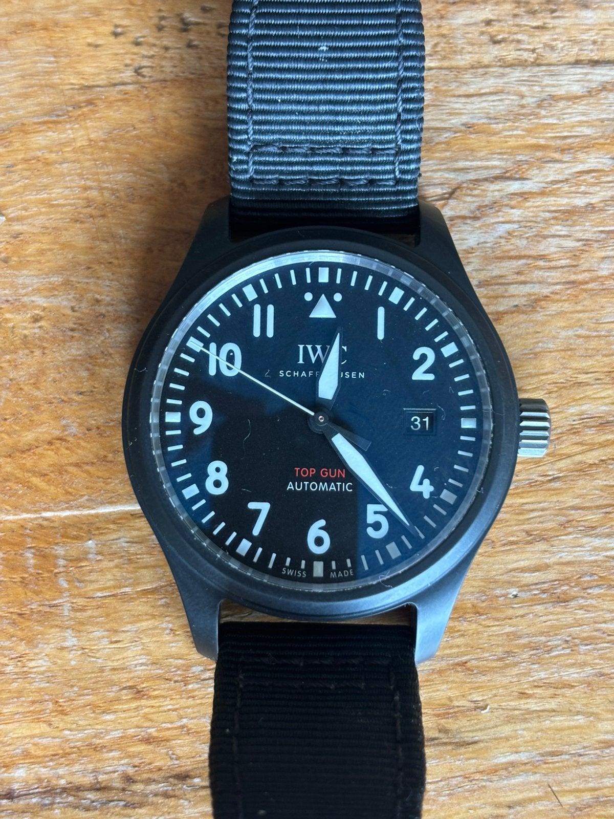 IWC Top Gun Ceramic, Ophalen of Verzenden, Zo goed als nieuw, Overige merken