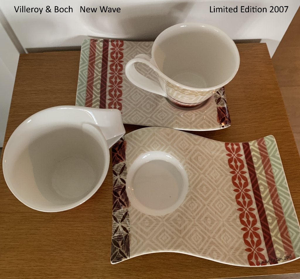 Villeroy & Boch new wave soepkop & schotel, beperkte oplage, Villeroy & Boch, Nieuw, Ophalen of Verzenden, Bord(en)