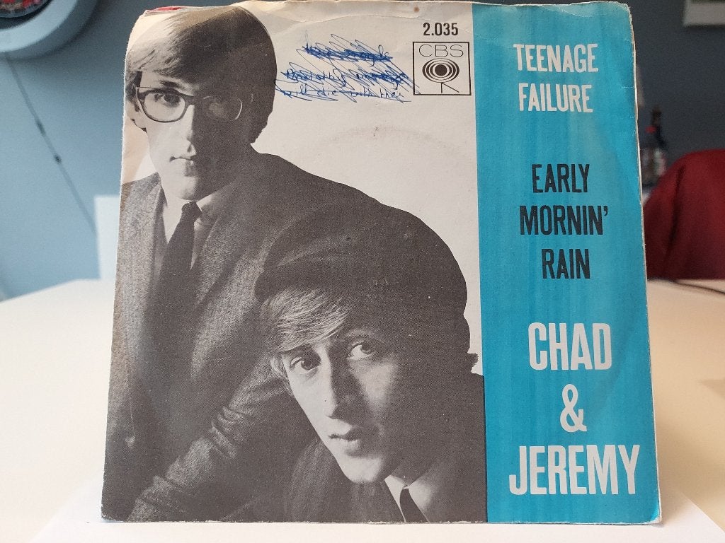 7" Single Chad & Jeremy - Teenage Failure / Early Mornin' Ra, Gebruikt, Verzenden, 7 inch, Pop