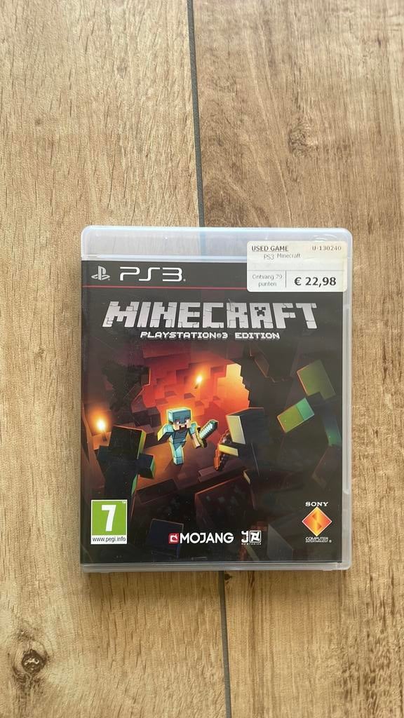 Minecraft, Spelcomputers en Games, Games | Sony PlayStation 3, Zo goed als nieuw, 3 spelers of meer, Gekoppelde computers, Vanaf 7 jaar