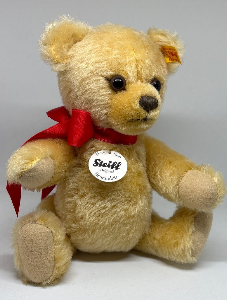 Steiff "Brummbär" Originele "Knopf in Ohr" brombeer., Verzamelen, Beren en Cherished Teddies, Ophalen of Verzenden, Zo goed als nieuw