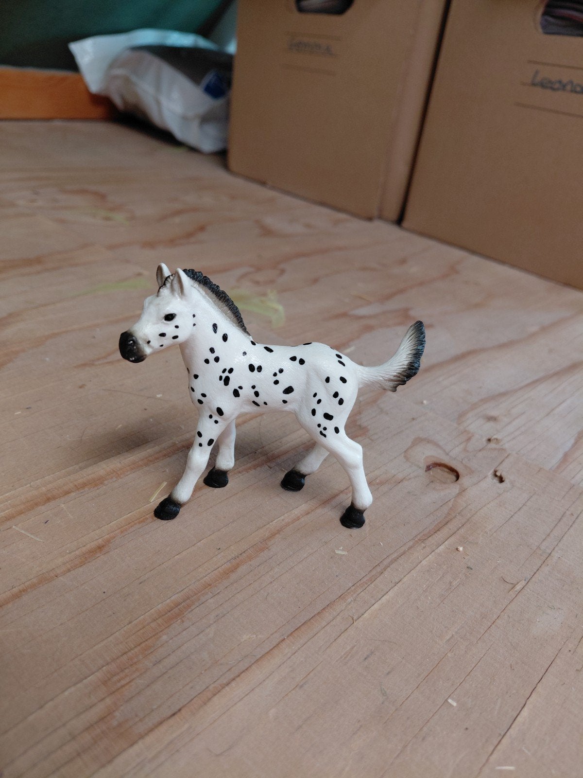 Schleich Appaloosa Veulen - Wit met Zwarte Vlekken, Ophalen of Verzenden, Zo goed als nieuw, Jongen of Meisje