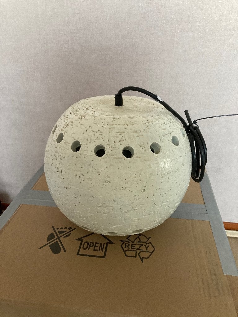 Lamp chamotte klei, Ophalen, Gebruikt, Keramiek, E27 (groot)