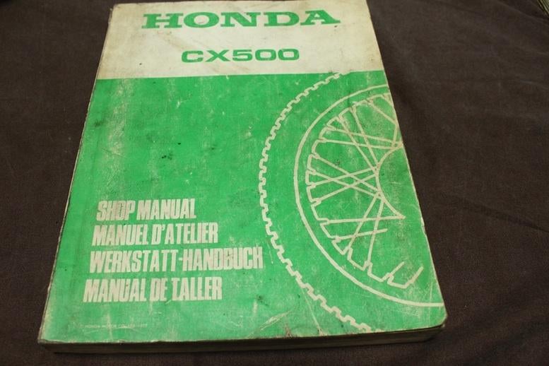 Honda CX500 1977 motorcycle shop manual handbuch CX 500, Ophalen of Verzenden, Honda