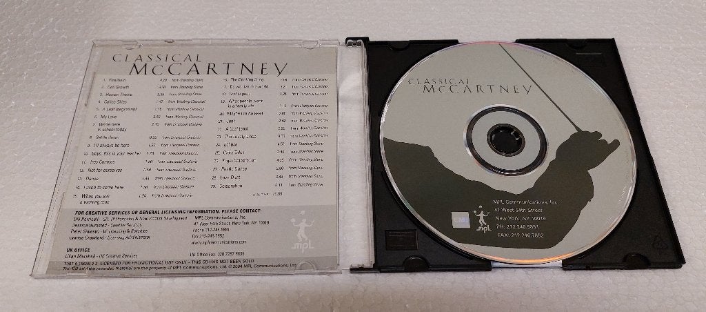 Paul McCartney SUPER ZELDZAME USA PROMO CD Classical Beatles, Verzenden, Speciale editie, Overige typen, Zo goed als nieuw
