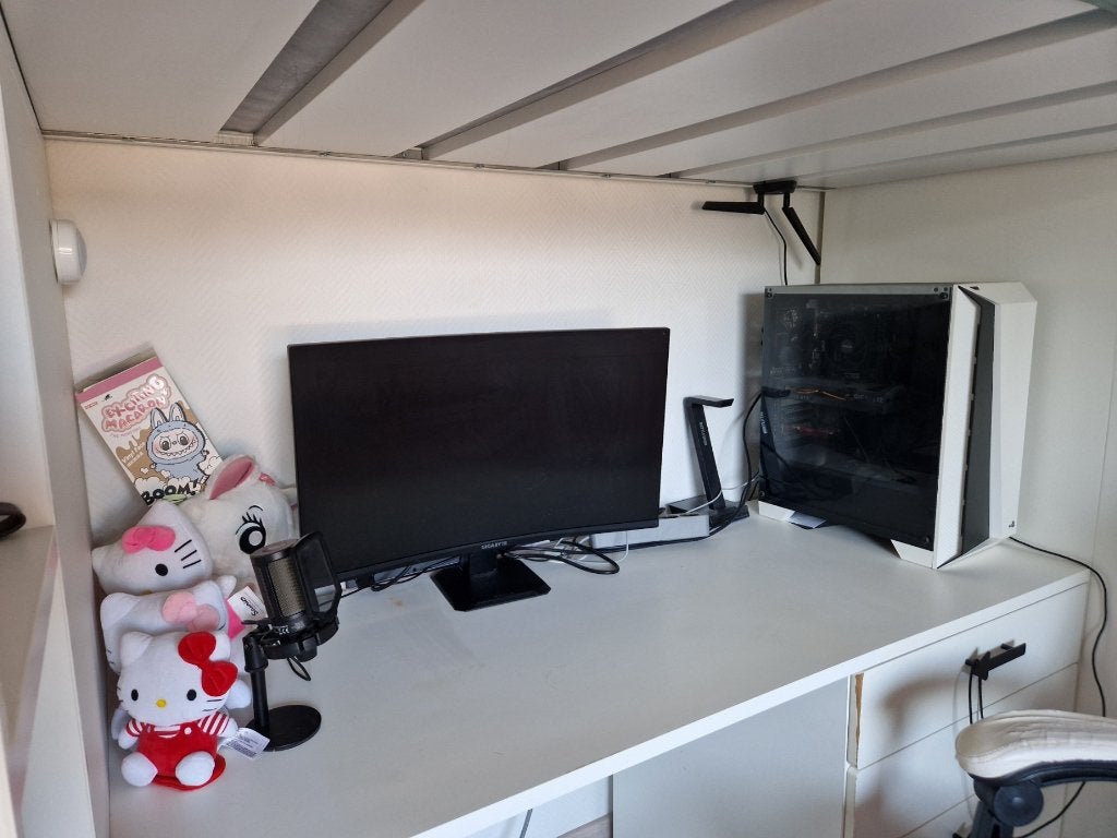 IKEA Smastad hoogslaper met bureau en kledingkast, Ophalen, Gebruikt, Eenpersoons, 180 tot 200 cm