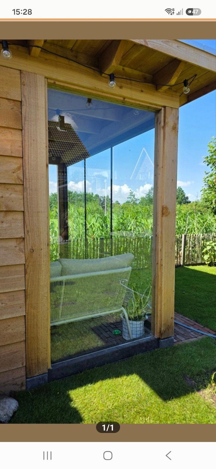 Gelaagd raam voor in tuinhuisje, Tuin en Terras, Overkappingen, Ophalen, Nieuw, Overige typen