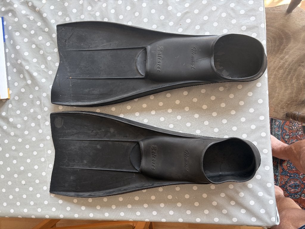 Authentieke Vintage Nemrod Baleares Flippers – Maat 46-48, Watersport en Boten, Ophalen, Gebruikt, Zwem- of Duikvliezen