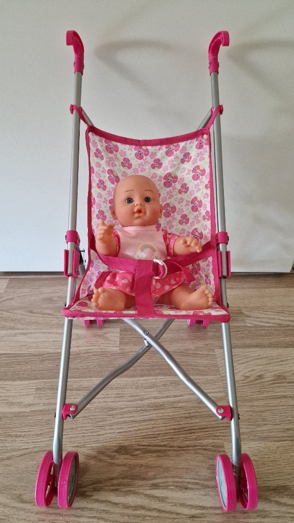 Poppenbuggy, Kinderen en Baby's, Speelgoed | Poppen, Ophalen, Babypop