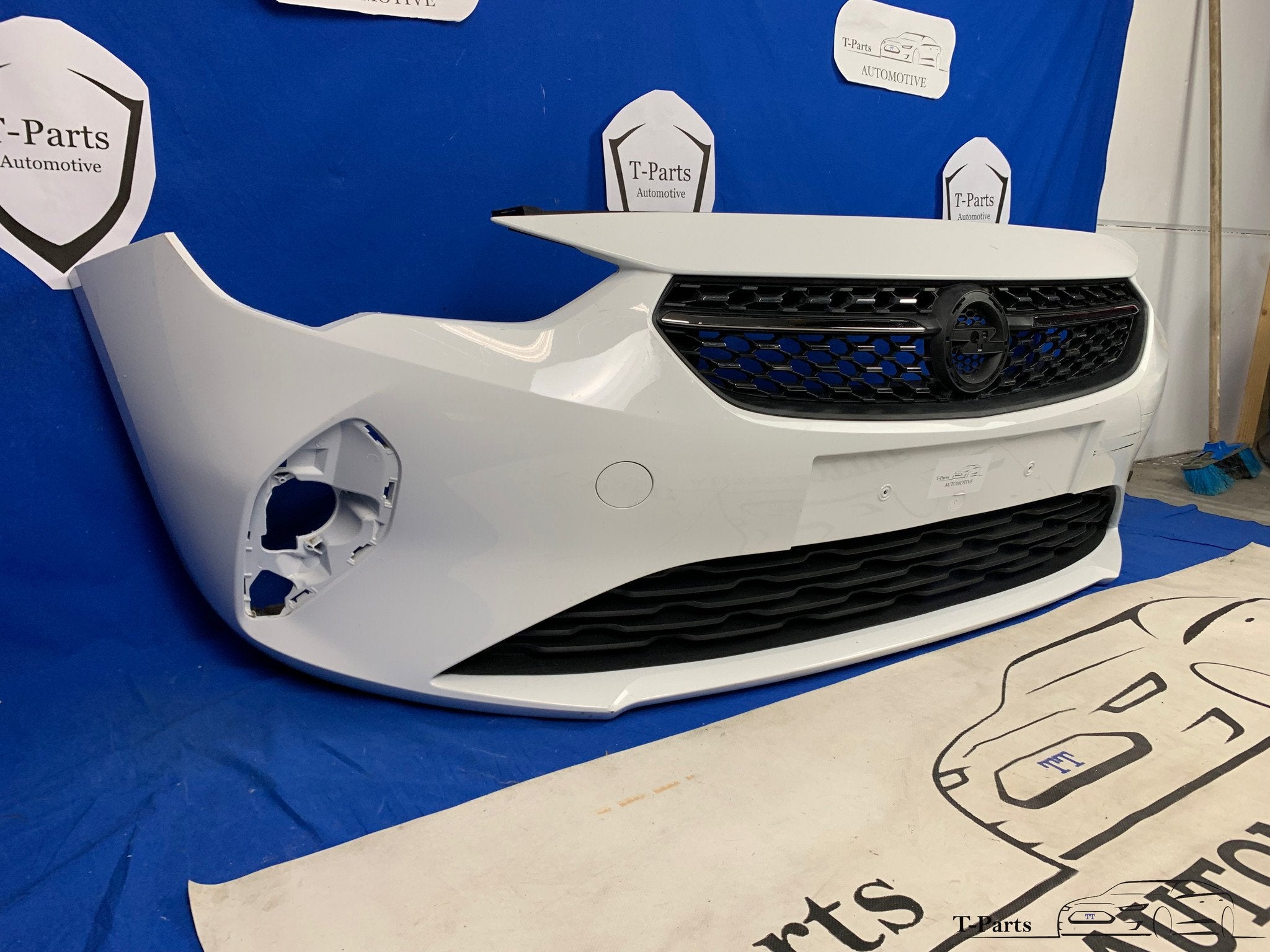 Opel corsa F elektrisch voorbumper bumper grille rooster gri, Info@fabrikant.eu, Opel, Ophalen of Verzenden, Bumper