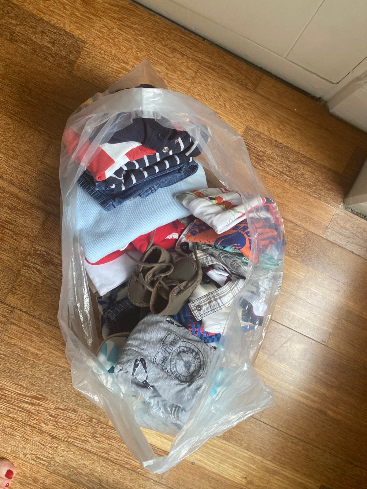 Grote zak met diverse babykleding (jongen), Ophalen, Gebruikt, Overige maten