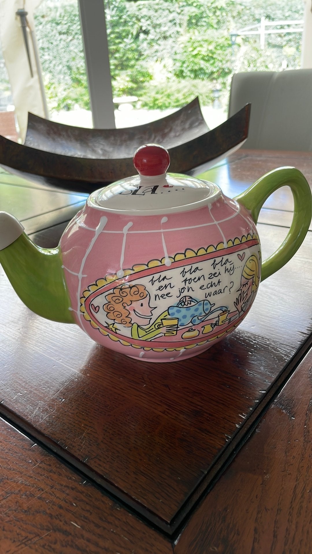 Blond theepot, Ophalen of Verzenden, Zo goed als nieuw, Aardewerk, Overige typen