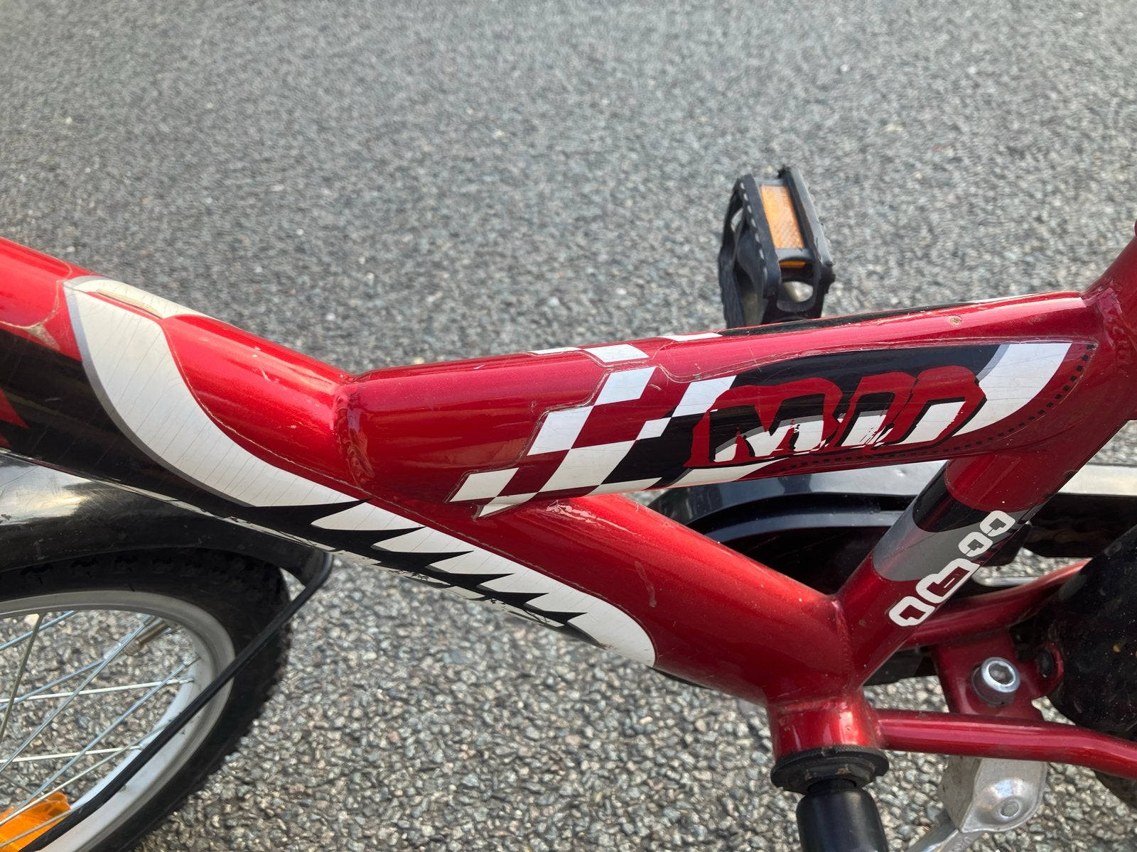 Kinderfiets rood - 16 inch, Fietsen en Brommers, Ophalen, Gebruikt, Velgrem, 16 tot 20 inch