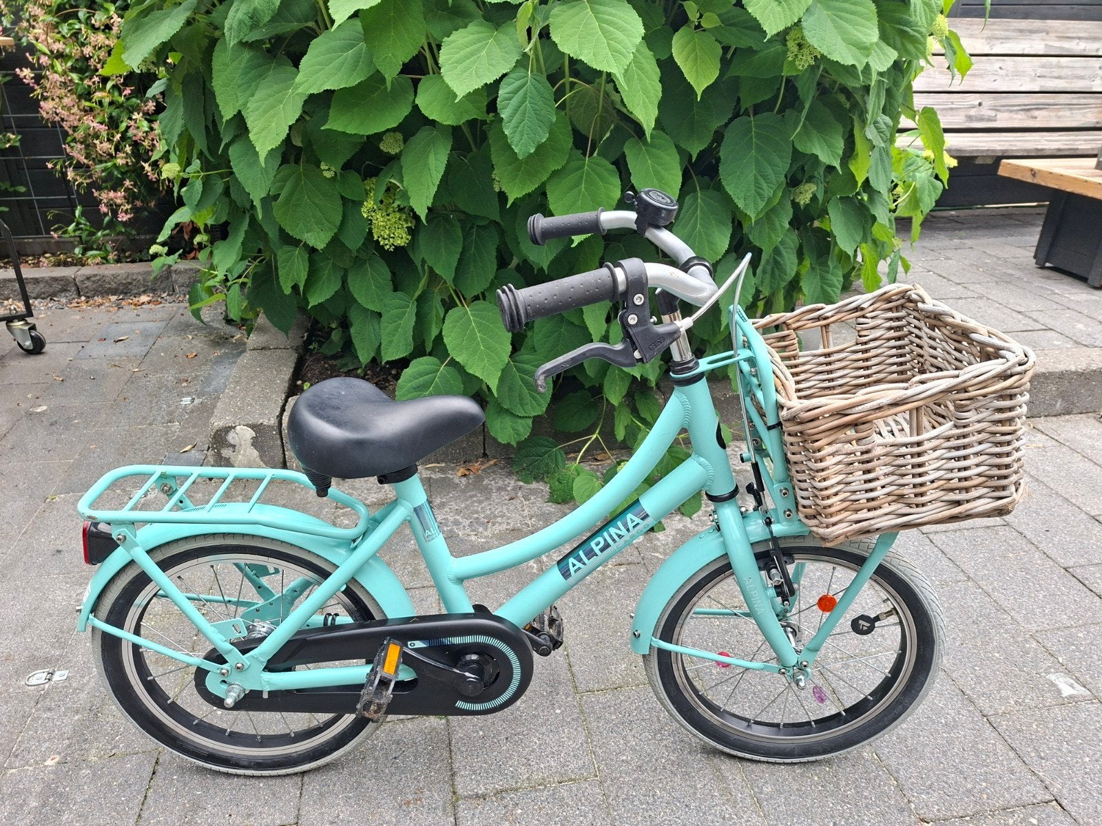 Alpina kinderfiets 16 inch met mandje, Ophalen, Zo goed als nieuw, 16 tot 20 inch, Alpina cargo