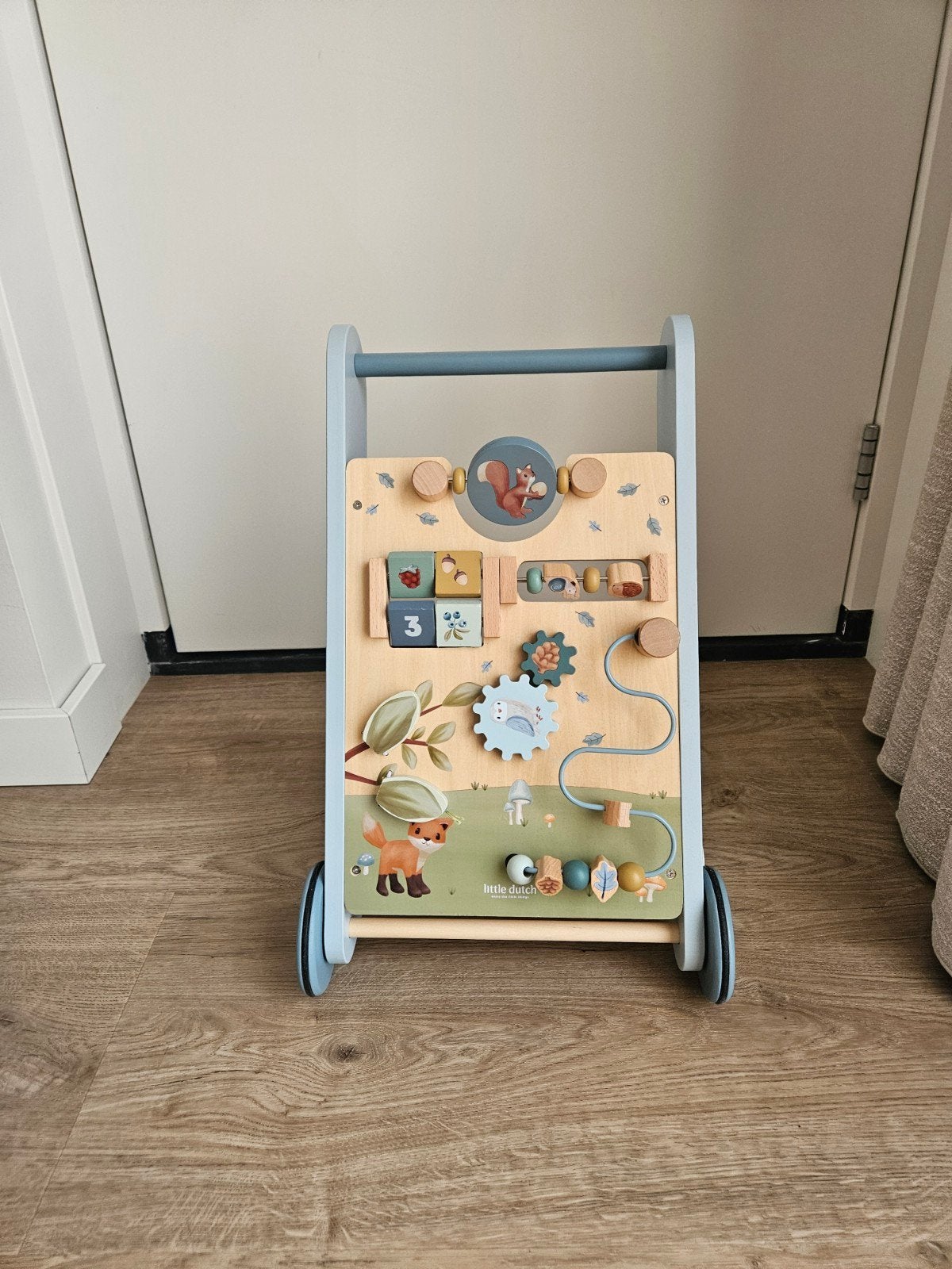 Loopwagen Little Dutch, Kinderen en Baby's, Speelgoed | Houten speelgoed, Ophalen, Zo goed als nieuw, Duw- of Trekspeelgoed