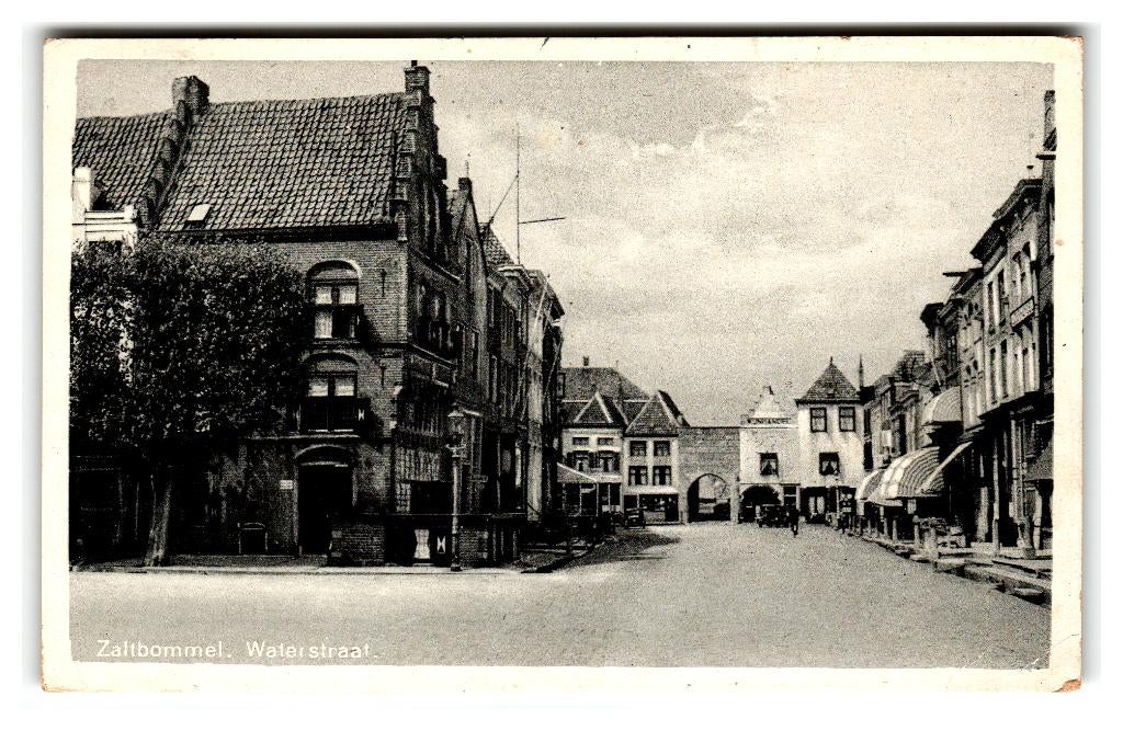 Zaltbommel, Waterstraat, Verzamelen, Ansichtkaarten | Nederland, Gelopen, Gelderland, 1940 tot 1960, Verzenden