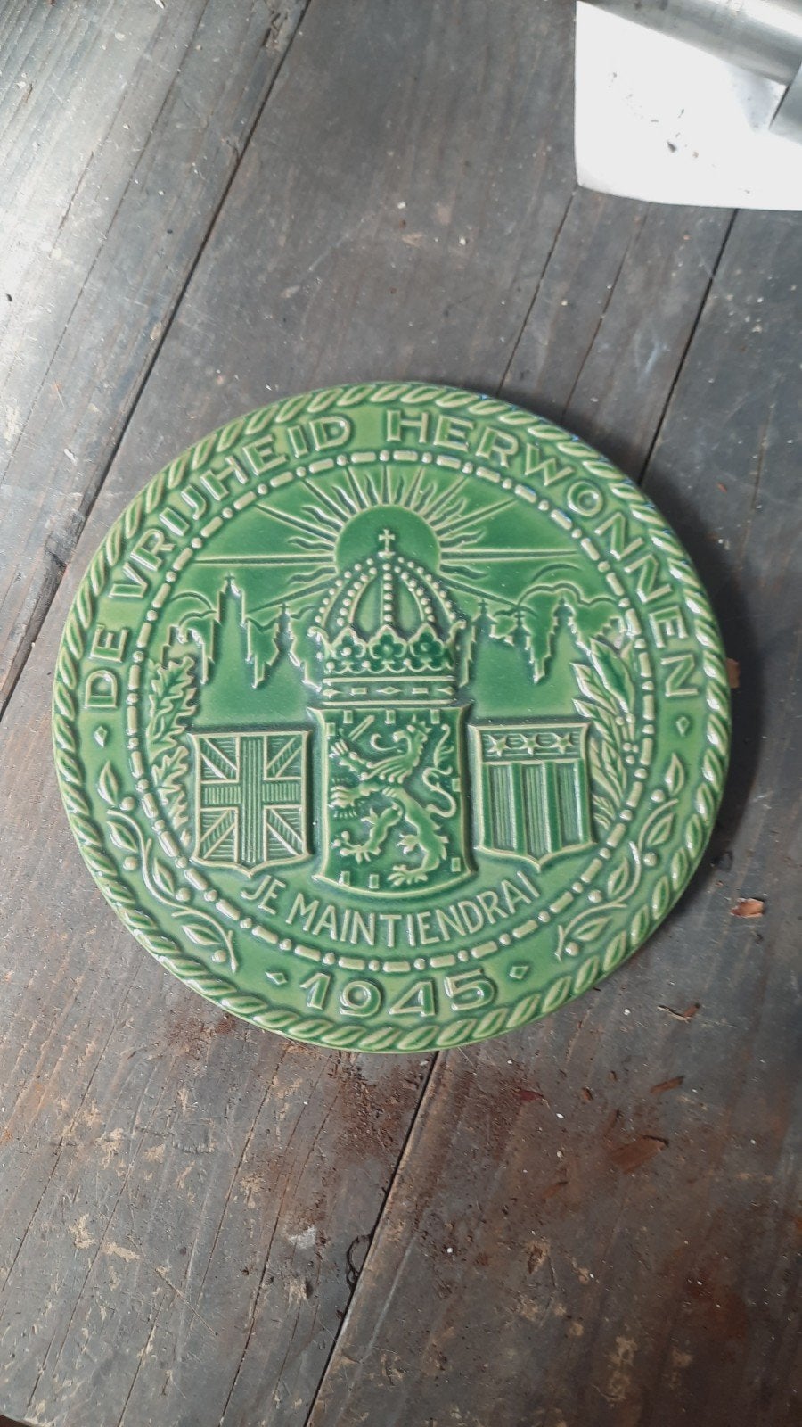 Mosa Maastricht wandtegel "Vrijheid Herwonnen 1945", Ophalen of Verzenden