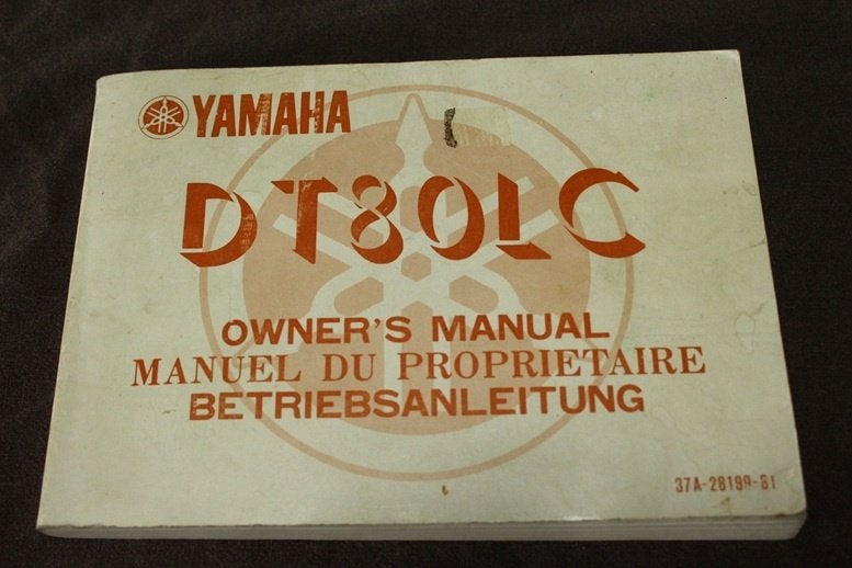 Yamaha DT80 LC 1983 / 1984 motorcycle owner's manual, Ophalen of Verzenden, Yamaha