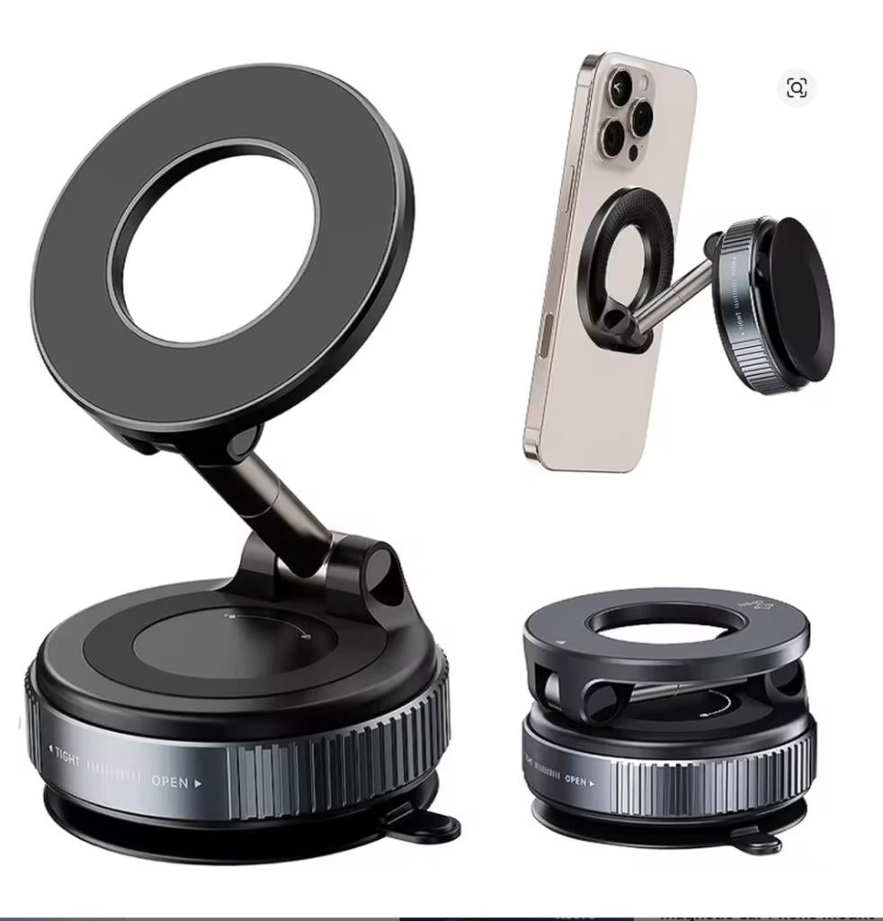 Magnetische vacuum telefoonhouder, Telecommunicatie, Telefoonhouders, Verzenden, Nieuw, Auto