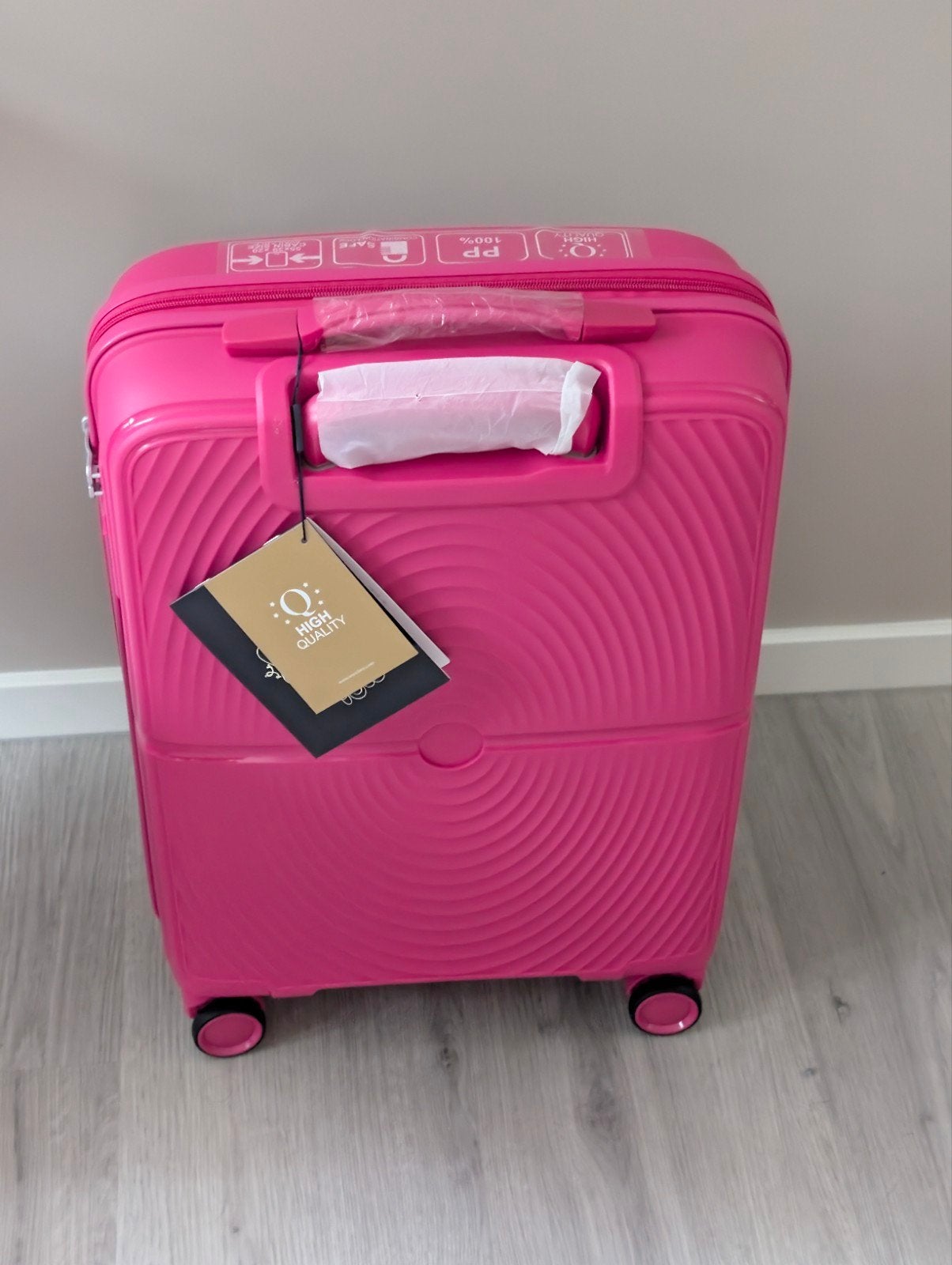 Koffer (Handbagageformaat)  Wittchen – Roze Nieuw, 50 tot 60 cm, Hard kunststof, Nieuw, Ophalen of Verzenden