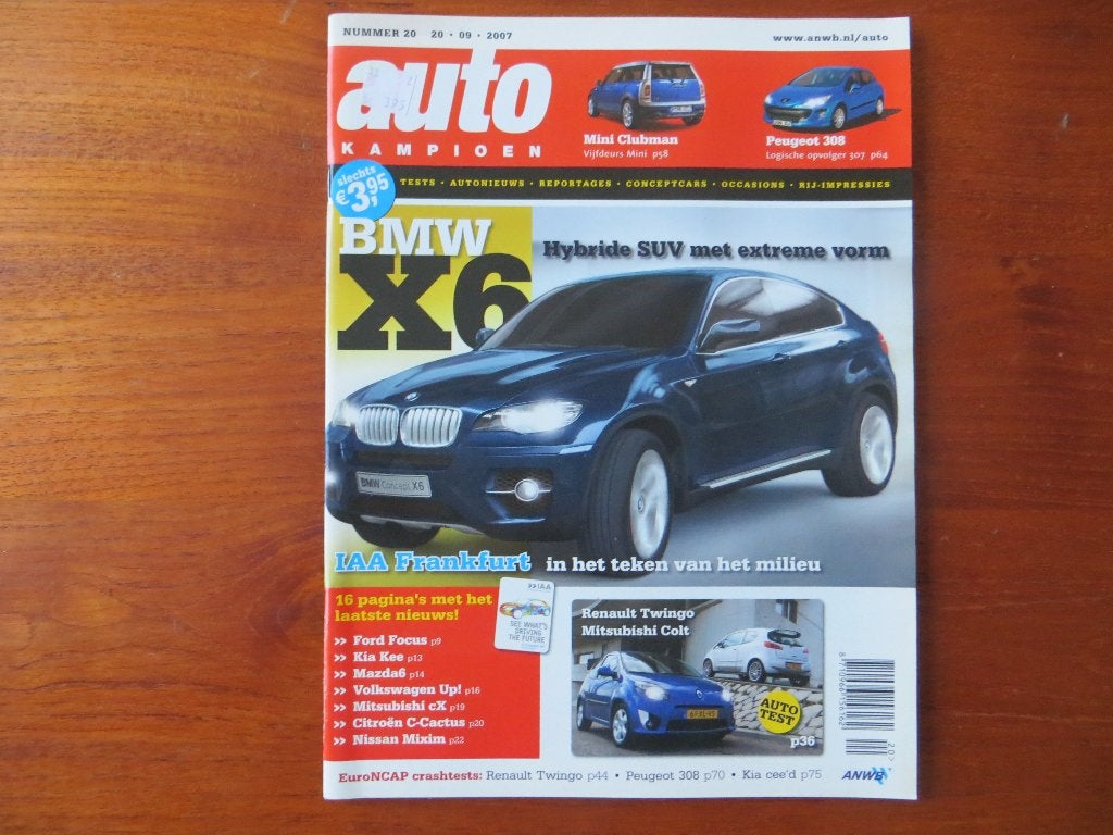 Autokampioen 20 2007 Subaru Impreza, Twingo, Colt, Punto, Boeken, Ophalen of Verzenden, Nieuw, BMW