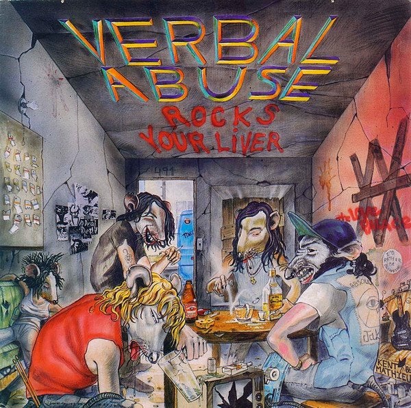 Verbal Abuse -Rocks your Liver LP US Hardcore Crossover 1986, LP, Import, Overige genres, Ophalen of Verzenden