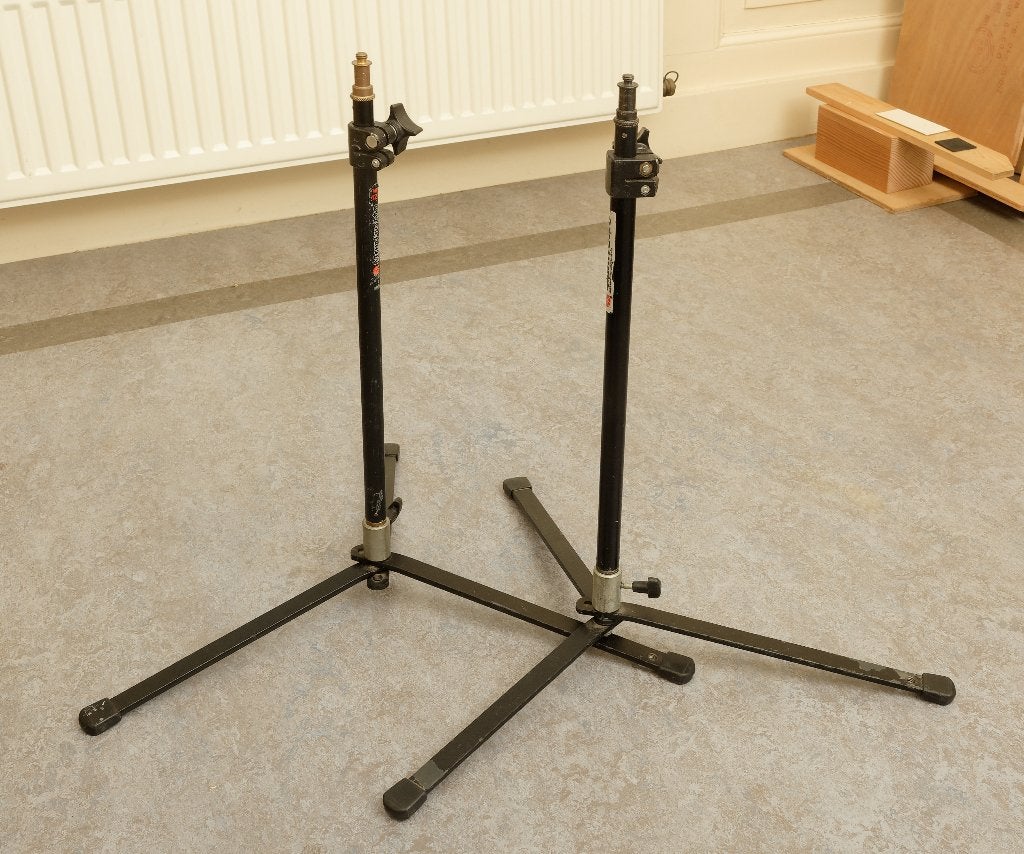 Twee Manfrotto statieven 122B, Ophalen, Gebruikt, Driepoot