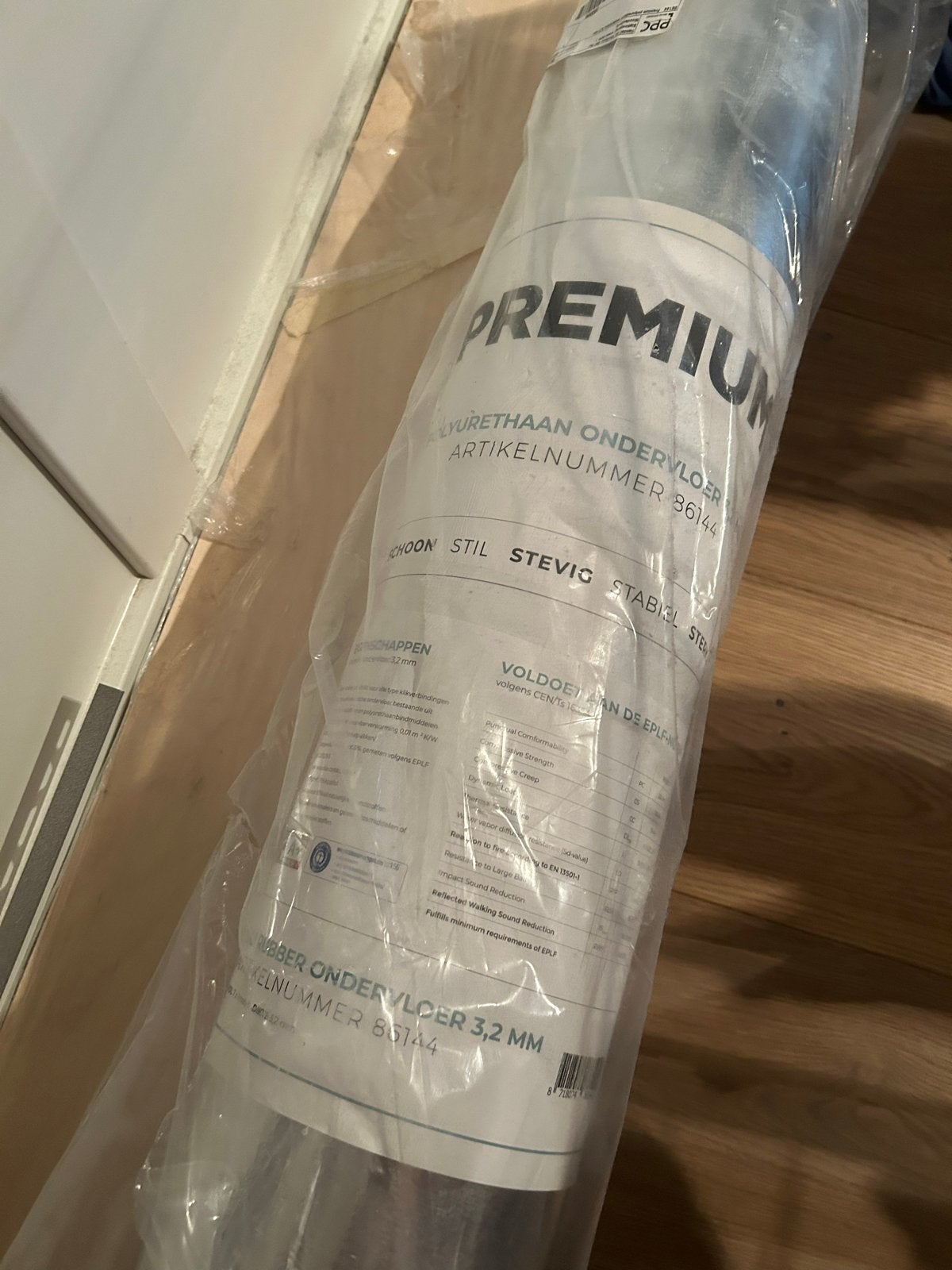 Premium Polyurethaan Ondervloer 3.2 mm, Ophalen of Verzenden, Nieuw, Overige typen