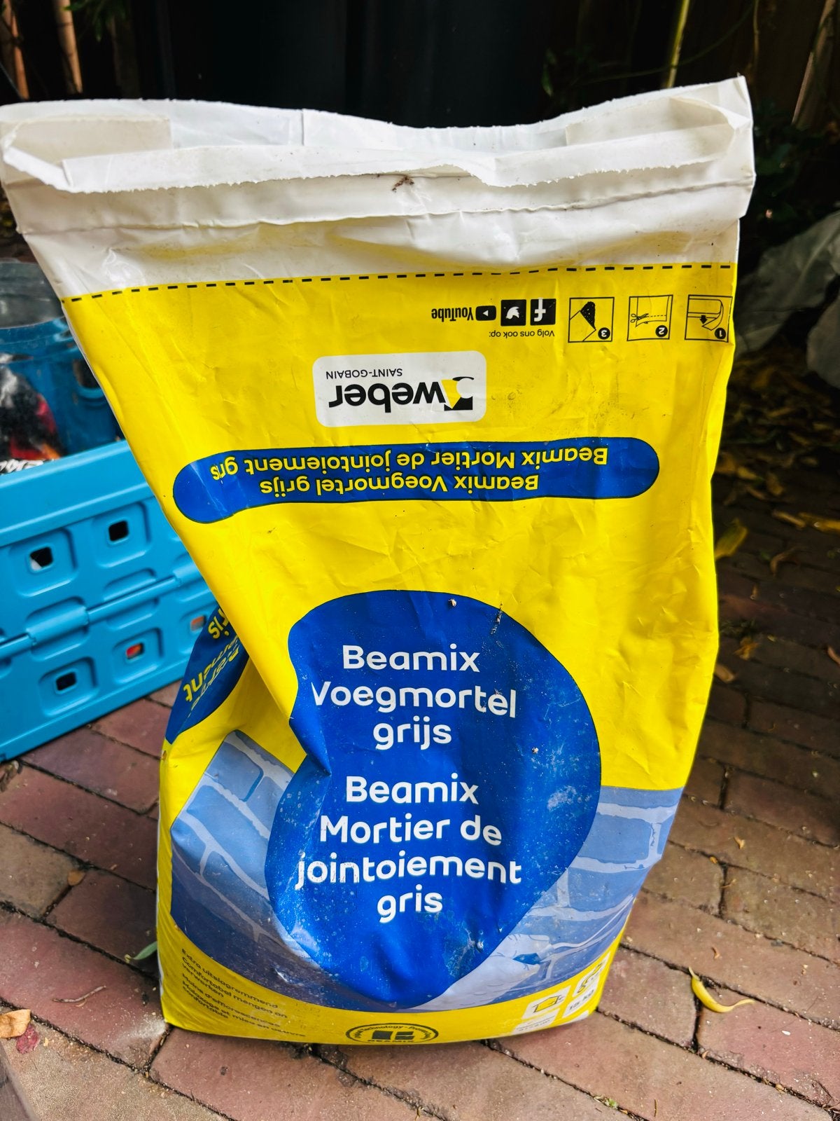 Weber Beamix Voegmortel Grijs 15kg - Nieuw, Ophalen, Nieuw
